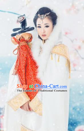 Traditional Ancient Chinese Imperial Consort Costume, Elegant Hanfu Clothing Chinese Han Dynasty Imperial Princess Embroidered Clothing for Women