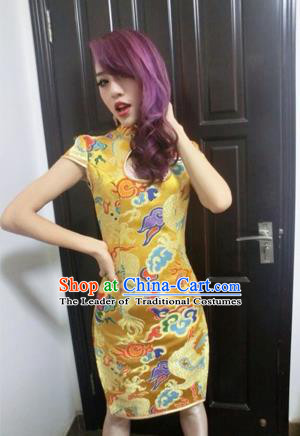 Traditional Chinese Female Costumes Chinese Ancient Clothes Chinese Brocade Cheongsam Tang Suits Dress for Women