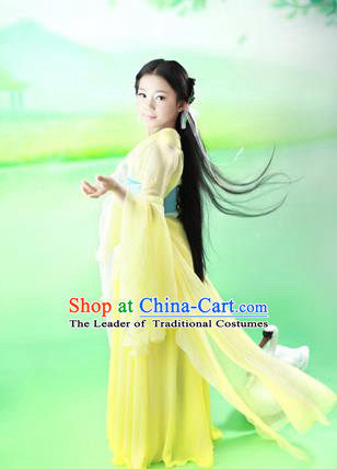 Traditional Ancient Chinese Imperial Princess Children Costume, Chinese Han Dynasty Little Fairy Elegant Dress, Cosplay Chinese Princess Hanfu Clothing for Kids