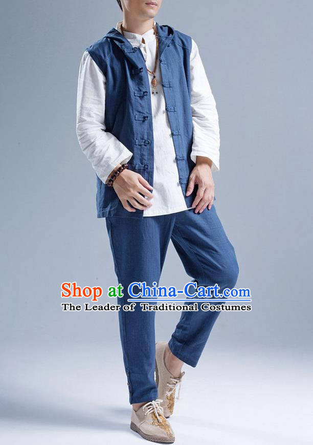 Top Chinese National Tang Suits Frock Costume Martial Arts Kung Fu Training Uniform Kung fu Unlined Upper Garment Chinese Male Zen Suit Gongfu Shaolin Wushu Clothing for Men