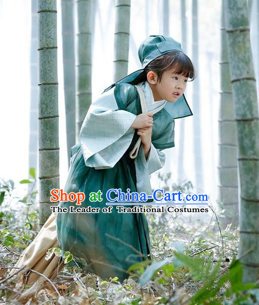 Traditional Ancient Chinese Imperial Prince Children Costume Complete Set, Elegant Teleplay Ten great III of peach blossom Role Hanfu Nobility Childe Robe, Chinese Cosplay Scholar Clothing for Kids