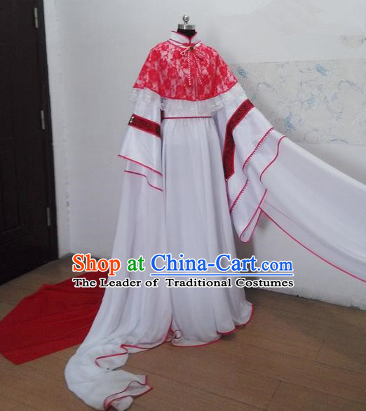 Traditional Ancient Chinese Imperial Consort Costume, Ancient Yang Lady Elegant Hanfu Clothing Chinese Tang Dynasty Imperial Princess Cosplay Fairy Tailing Embroidered Dress for Women