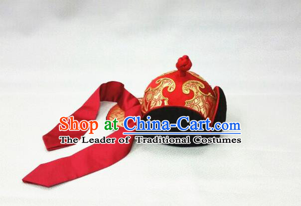 Traditional Chinese Nationality Dancing Costume Mongolian Folk Dance Ethnic Headdress Hat Headband