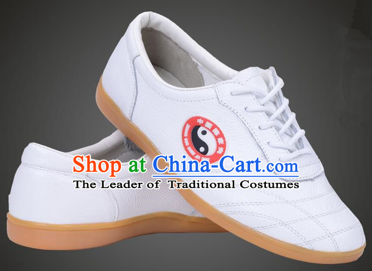 Traditional Chinese Top Flax Kung Fu Shoes Martial Arts Kung Fu Training White Shoe, Tang Suit Gongfu Shaolin Wushu Tai Chi Taiji Teacher Shoes for Women