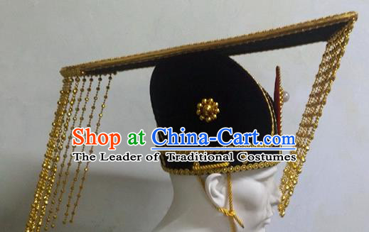 Traditional Ancient Chinese Classical Peking Opera Props Peking Opera Headwear Royal Hat