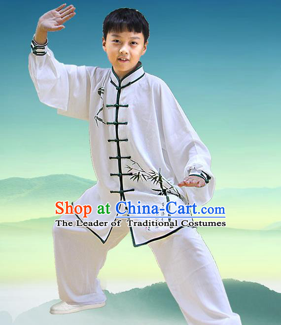 Top Kung Fu Costume Martial Arts Kung Fu Training Uniform Gongfu Shaolin Wushu Clothing for Men Women Adults Children