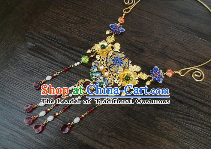 Chinese Ancient Style Hair Jewelry Accessories Hairpins Headwear Headdress Hair Fascinators for Women