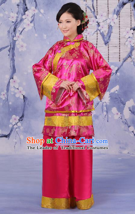 Traditional Ancient Chinese Imperial Emperess Costume, Chinese Qing Dynasty Old Lady Dress, Cosplay Chinese Peri Imperial Princess Clothing for Women