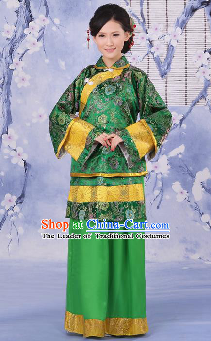 Traditional Ancient Chinese Imperial Emperess Costume, Chinese Qing Dynasty Old Lady Dress, Cosplay Chinese Peri Imperial Princess Clothing for Women