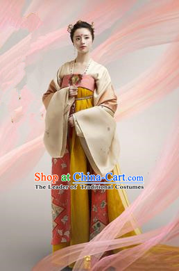 Traditional Ancient Chinese Imperial Emperess Costume, Chinese Tang Dynasty Wedding Dress, Cosplay Chinese Peri Imperial Princess Embroidered Clothing for Women