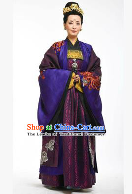 Traditional Ancient Chinese Imperial Emperess Costume, Chinese Tang Dynasty Wedding Dress, Cosplay Chinese Peri Imperial Empress Dowager Tailing Embroidered Clothing for Women