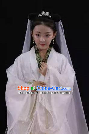 Traditional Ancient Chinese Imperial Princess Costume, Chinese Tang Dynasty Children Dress, Cosplay Chinese Peri Clothing for Kids