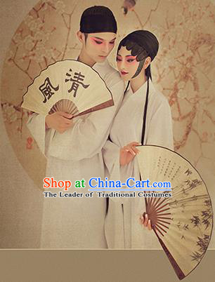 Traditional Ancient Chinese Lovers Costume, Chinese Han Dynasty Pajamas Dress, Cosplay Chinese Peri Concubine White Hanfu Clothing for Women for Men