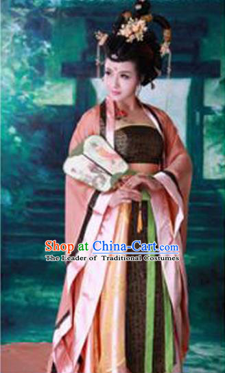 Traditional Ancient Chinese Imperial Consort Costume, Chinese Han Dynasty Women Dress, Cosplay Chinese Concubine Clothing Hanfu for Women