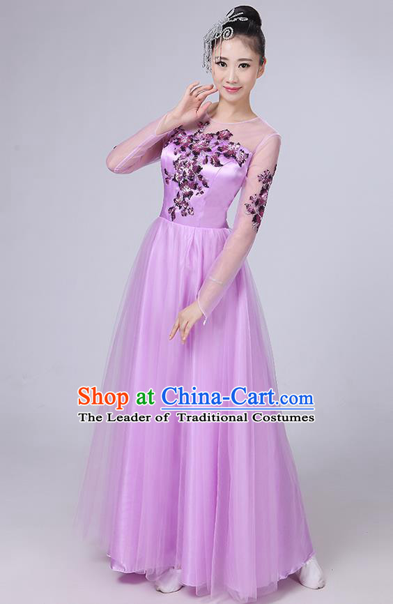 Traditional Chinese Yangge Fan Dancing Costume