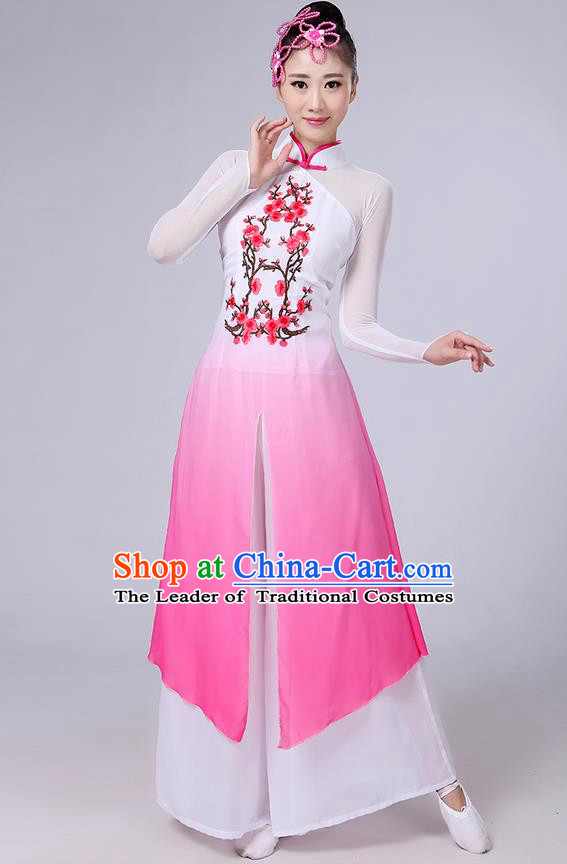 Traditional Chinese Yangge Fan Dancing Costume