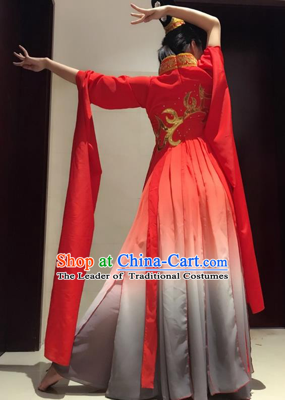 Traditional Chinese Yangge Fan Dance Costume