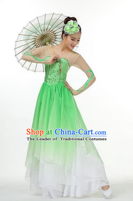 Traditional Chinese Yangge Fan Dance Costume