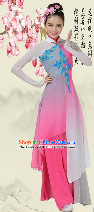 Traditional Chinese Yangge Fan Dance Costume