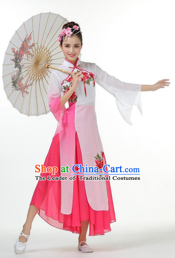 Traditional Chinese Yangge Fan Dance Costume