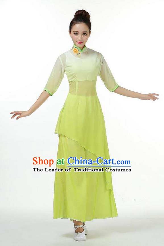 Traditional Chinese Yangge Fan Dance Costume