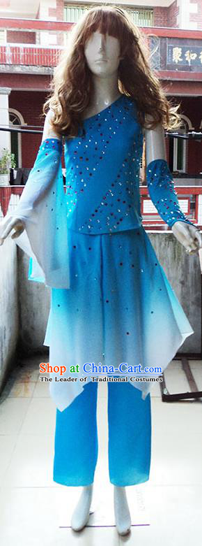 Traditional Chinese Yangge Fan Dance Costume