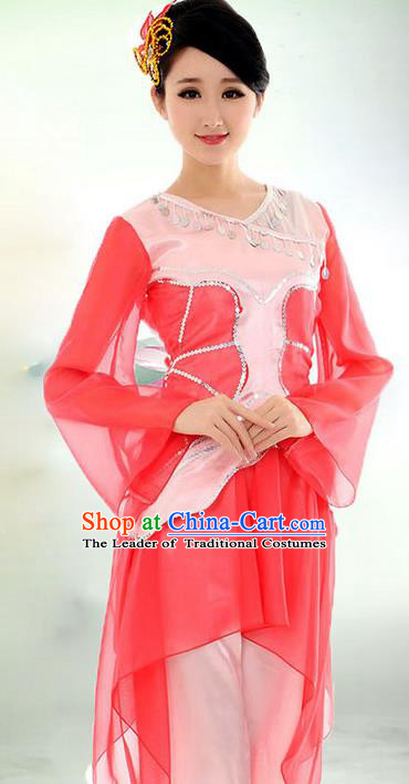 Traditional Chinese Yangge Fan Dance Costume