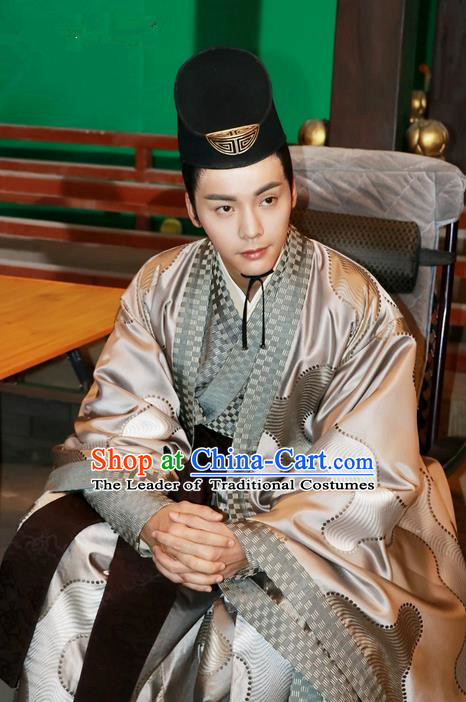 Traditional Ancient Chinese Nobility Childe Costume, Elegant Hanfu Western Wei Dynasty Prince Clothing, Chinese Northern Dynasties Aristocratic Embroidered Clothing for Men