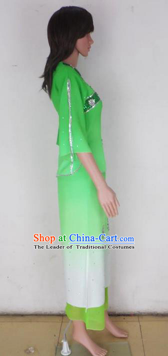 Traditional Chinese Yangge Fan Dance Modern Dance Costume