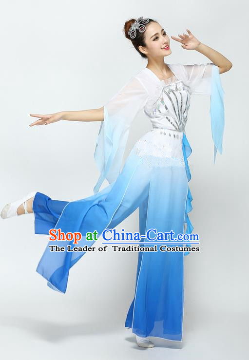 Traditional Chinese Yangge Fan Dance Modern Dance Costume