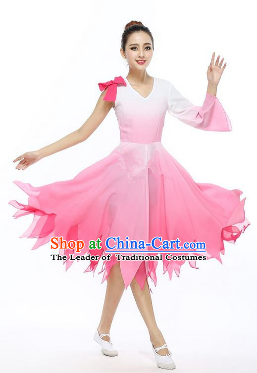 Traditional Chinese Yangge Fan Dance Modern Dance Costume