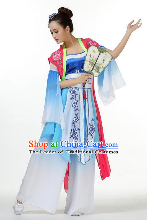 Traditional Chinese Yangge Fan Dance Modern Dance Costume