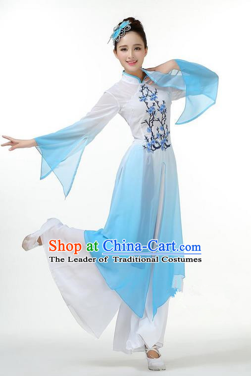 Traditional Chinese Yangge Fan Dance Modern Dance Costume