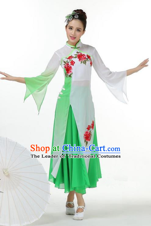 Traditional Chinese Yangge Fan Dance Modern Dance Costume