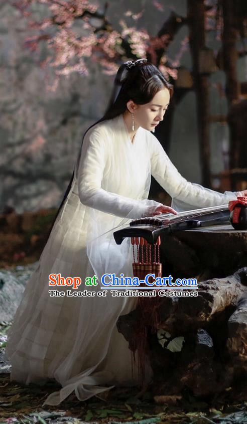 Traditional Ancient Chinese Elegant Costume, Chinese Han Dynasty Young Lady Dress, Cosplay Ten Great III of Peach Blossom Fairy Chinese Peri Imperial Princess Hanfu Clothing for Women