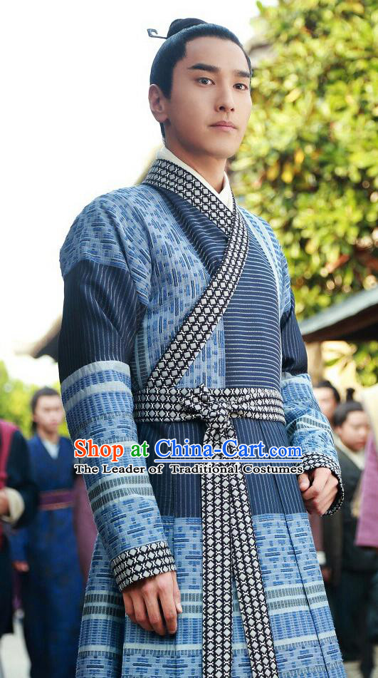 Traditional Ancient Chinese Nobility Childe Costume, Elegant Hanfu Male Dress, Han Dynasty Swordsman Clothing, China Imperial Prince Clothing for Men