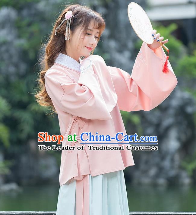 Traditional Ancient Chinese Young Women Cheongsam Dress Republic of China Tangsuit Stand Collar Blouse Dress Tang Suit Clothing for Women