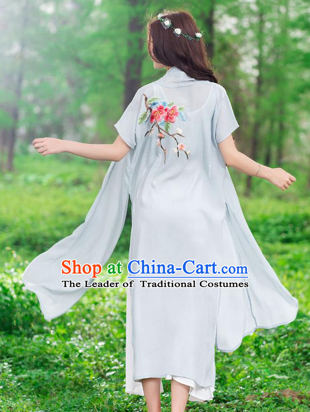 Traditional Ancient Chinese Young Women Cheongsam Dress Republic of China Tangsuit Stand Collar Blouse Dress Tang Suit Clothing for Women