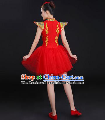 Traditional Chinese Yangge Fan Dancing Costume