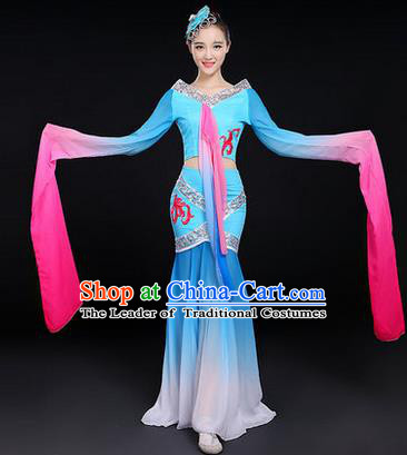 Traditional Chinese Yangge Fan Dancing Costume