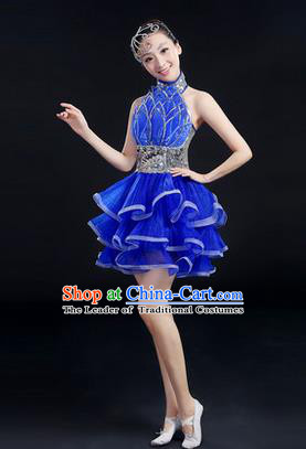 Traditional Chinese Yangge Fan Dancing Costume