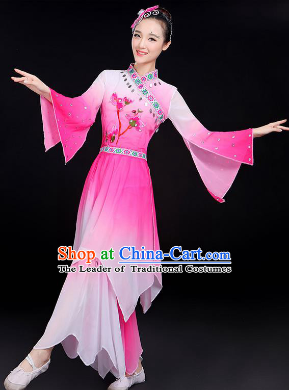 Traditional Chinese Yangge Fan Dancing Costume