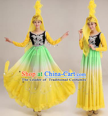 Traditional Chinese Yangge Fan Dancing Costume