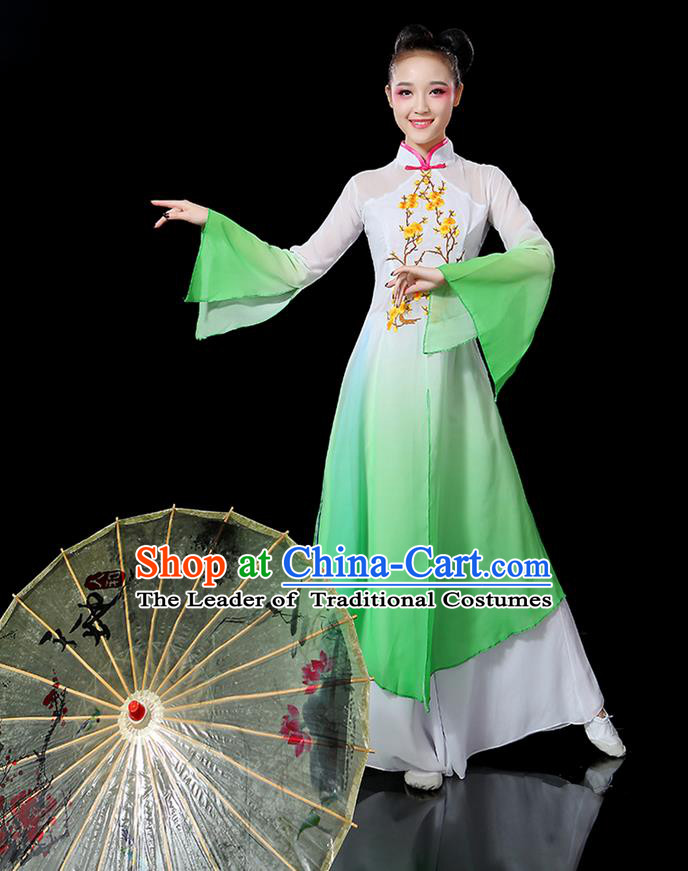 Traditional Chinese Yangge Fan Dancing Costume