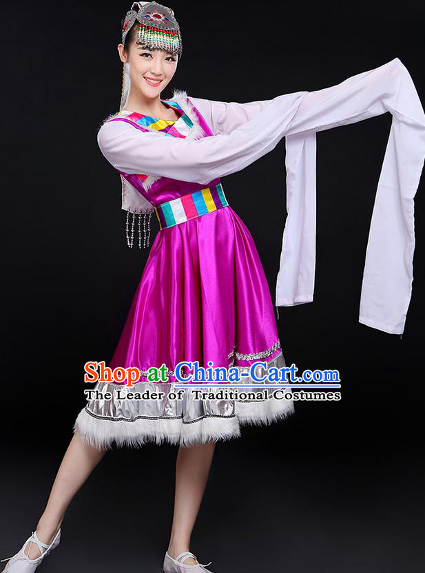 Traditional Chinese Yangge Fan Dancing Costume