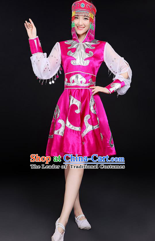 Traditional Chinese Yangge Fan Dancing Costume