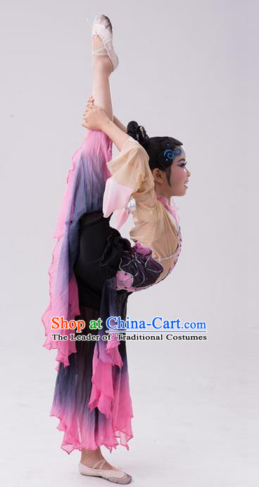 Traditional Chinese Yangge Fan Dancing Costume