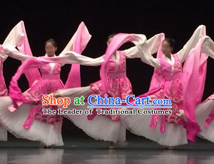 Traditional Chinese Yangge Fan Dancing Costume