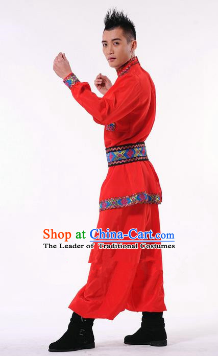 Traditional Chinese Yangge Fan Dancing Costume and Accessories