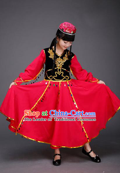 Traditional Chinese Yangge Fan Dancing Costume and Accessories